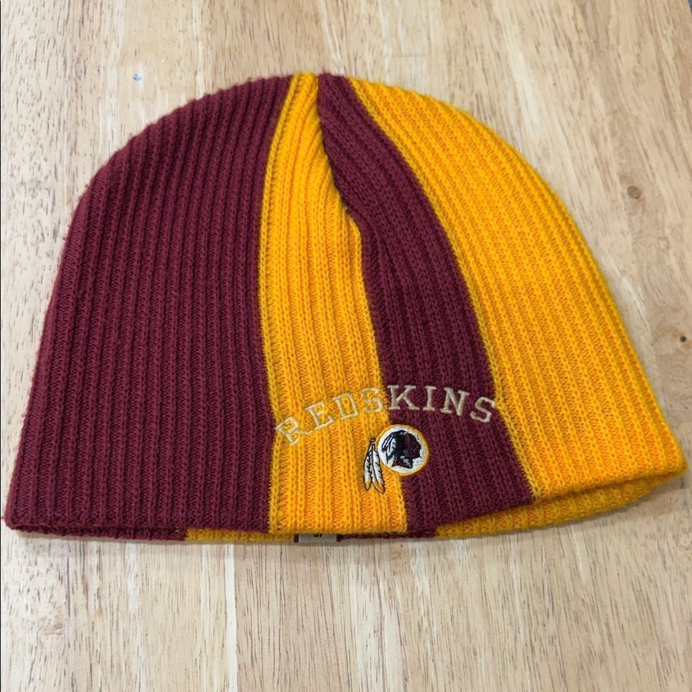 NFL Redkins Burgundy and Yellow Knit Beanie